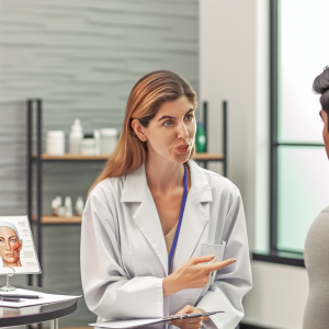 Professional Botox consultation about masseter botox