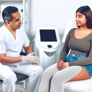 Professional CoolSculpting consultation about coolsculpting love handles