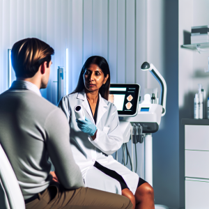 Professional Acne Scar Treatment consultation about acne scar removal treatment