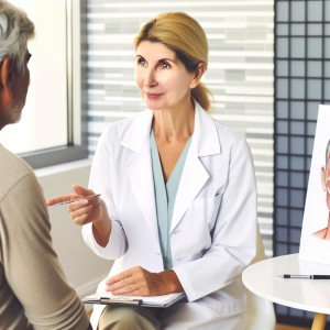 Professional Botox consultation about botox crows feet