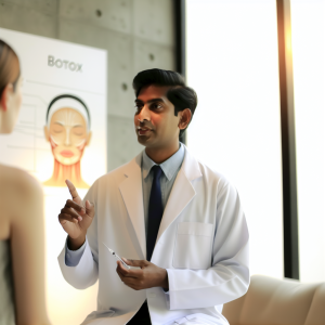 Professional Botox consultation about nabota botox