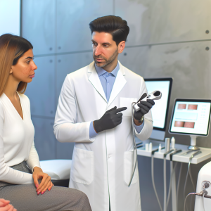 Professional Microneedling consultation about dr pen microneedling pen